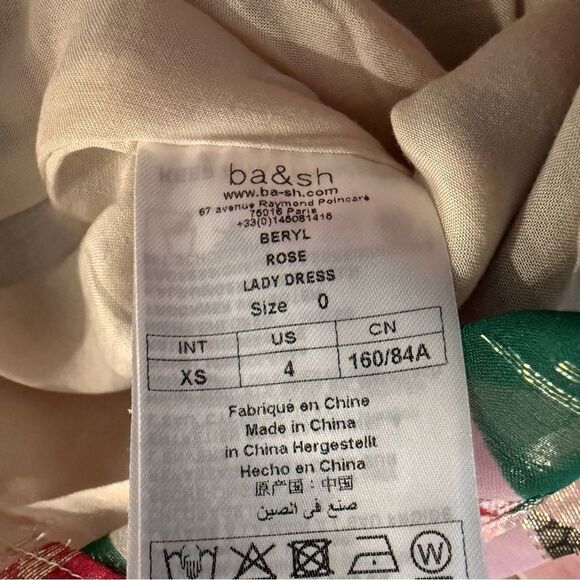 Ba&sh Beryl Silk-Blend Faux-Wrap Dress - Picture 5 of 7